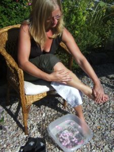 Aromatherapie für schwere Beine