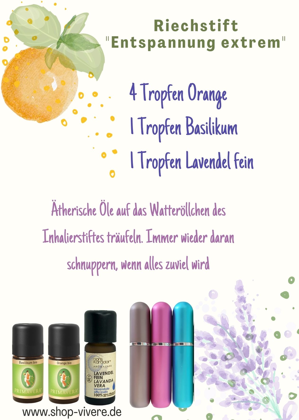 Lavendel & Orange – ein duftes Gespann