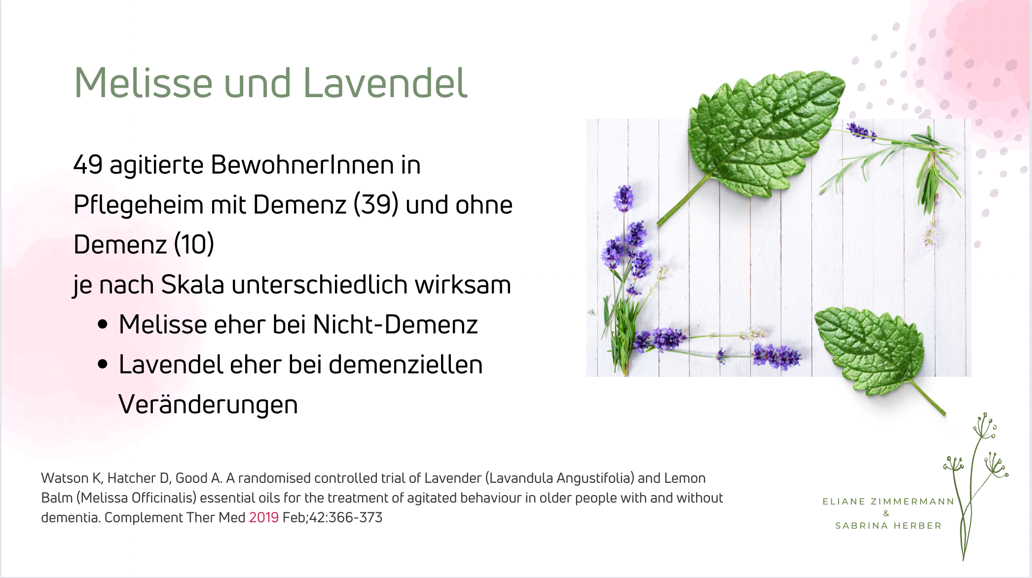 Aromatherapie bei Demenz