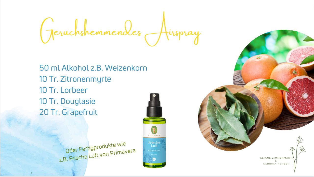 Rezept Geruchshemmendes Airspray ViVere Aromapflege