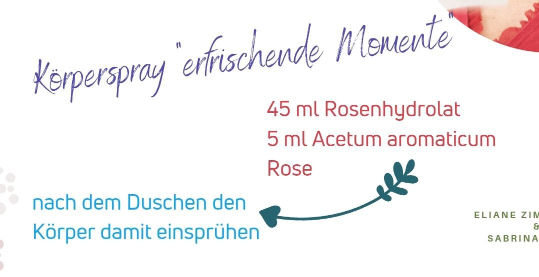 Rezept Koerperspray Erfrischende Momente