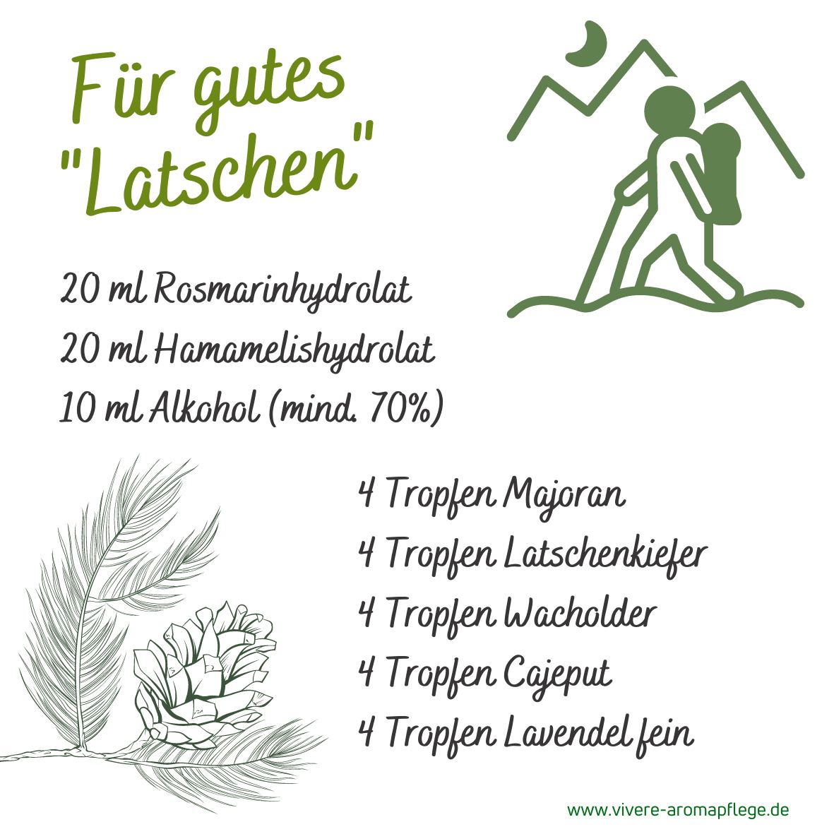 Rezept Fuer Gutes Latschen ViVere Aromapflege