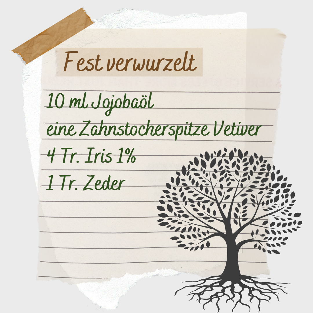 Rezept fest verwurzelt