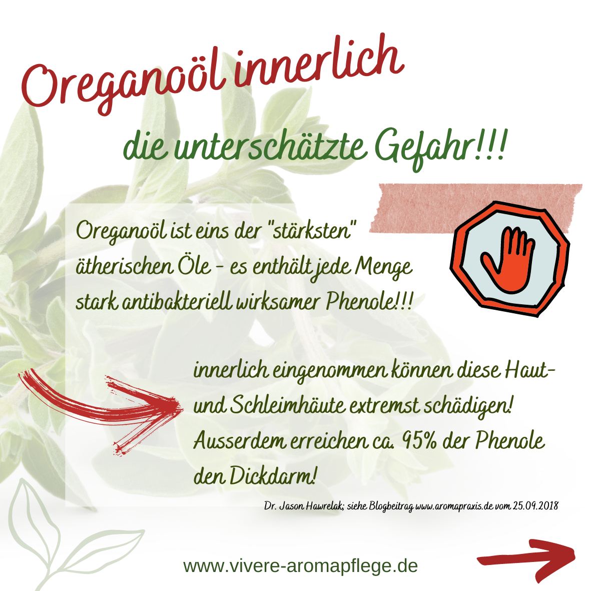Organooel Innerlich Gefahr ViVere Aromapflege