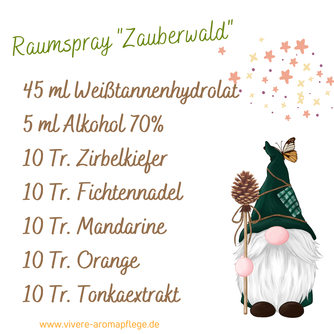 Rezept Raumspray Zauberwald ViVere Aromapflege