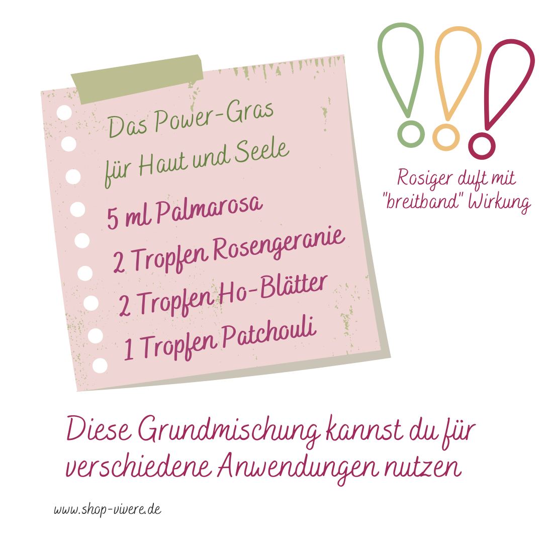 Rezept Grundmischung Powergras ViVere Aromapflege