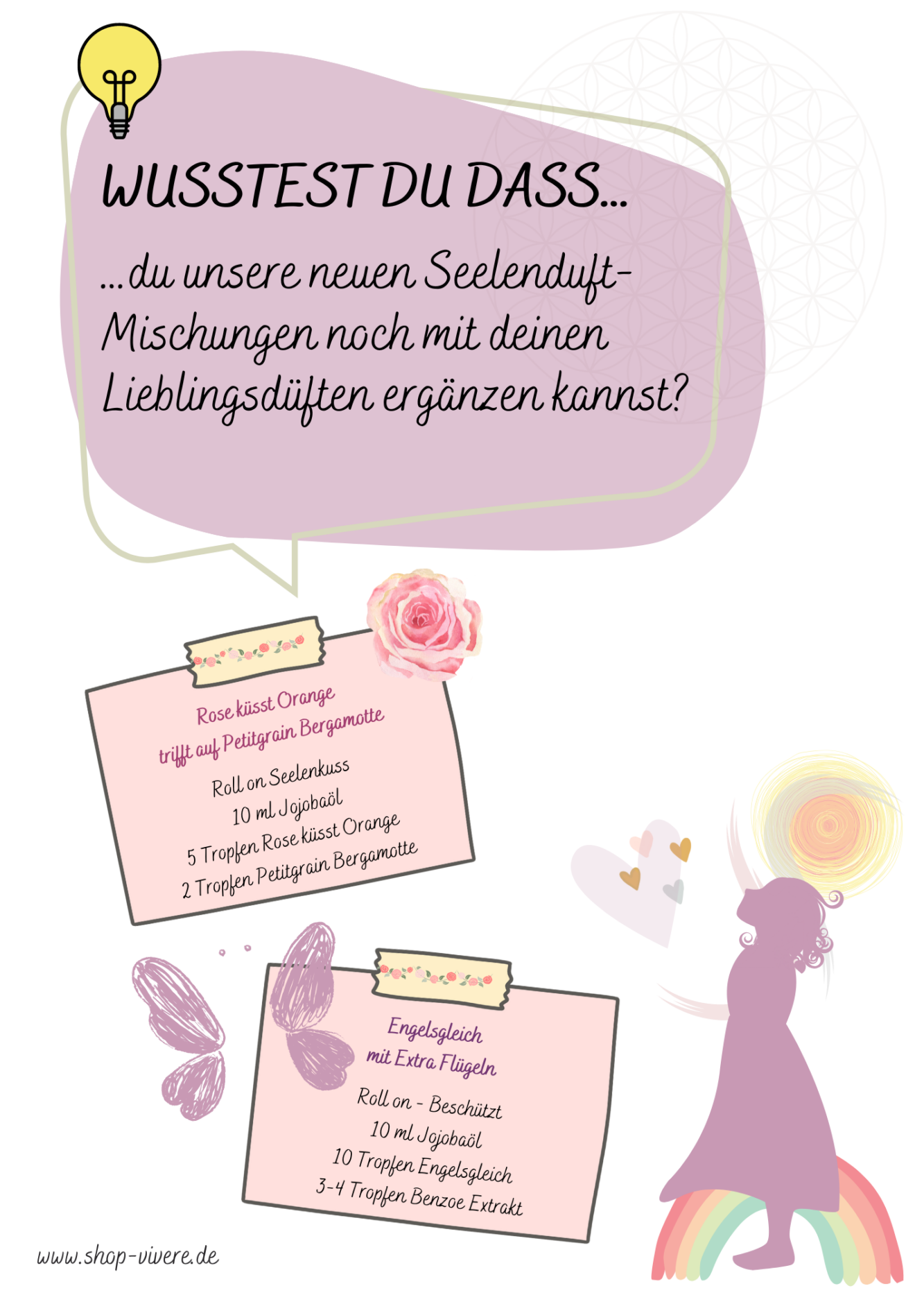 Seelenduft Mischungen Rezepte ViVere Aromapfege